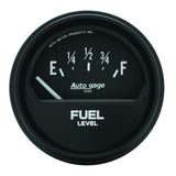 AutoMeter Gauge Fuel Level 2-5/8in. 73 Ohm(e) to 10 Ohm(f) Elec Black Autogage - 2315