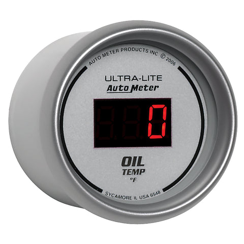 Autometer Ultra-Lite 52MM 0-340 Deg F Digital Oil Temperature - 6548