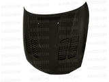 Seibon 08-11 BMW 1 Series (E81/E82) 2DR/HB GTR-Style Carbon Fiber Hood - HD0809BMWE822D-GTR