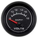 Autometer Euro-Style 2-1/16in 8-18V Short Sweep Electronic Voltmeter Gauge - 5992