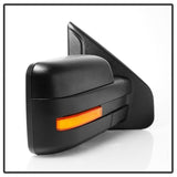 xTune 07-14 Ford F-150 Heated Amber Seq LED Signal OEM Pwr Mirrors (Pair) (MIR-03FF07-G2-PW-RAM-SET) - 9943171