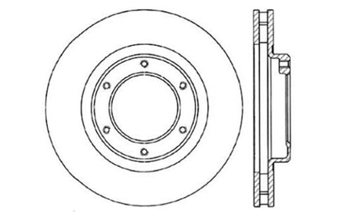 StopTech Slotted & Drilled Sport Brake Rotor - 127.44093R