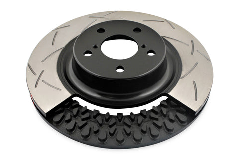 DBA 09-15 Lotus Evora F Front Slotted 5000 Series 2 Piece Rotor Assembled w/ Black Hat - 52364BLKS