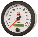 Autometer Stack Instruments 88MM 0-260 KM/H Programmable Speedometer - White - ST3852