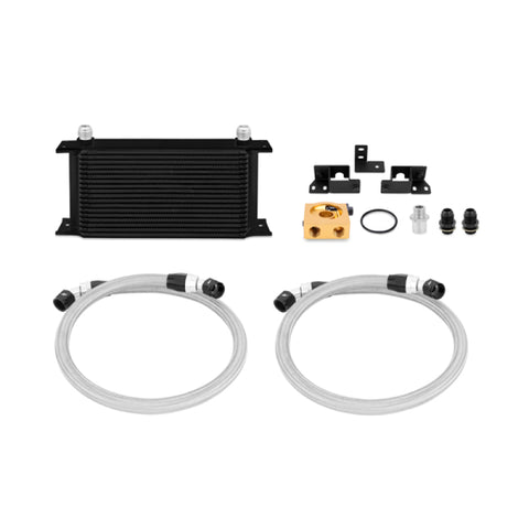 Mishimoto 2007-2011 Jeep Wrangler JK Oil Cooler Kit Thermostatic Black - MMOC-WRA-07TBK