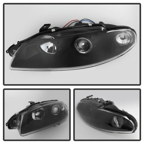 Spyder Mitsubishi Eclipse 97-99 Projector Headlights LED Halo Black High H1 Low H1 PRO-YD-ME97-HL-BK - 5011473