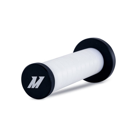 Mishimoto Weighted Grip Shift Knob - Black / White - MMSK-BMXBKWH