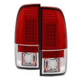 Spyder Ford F150 side 97-03/F250/350 Duty 99-07 LED Tail Lights Red Clear ALT-YD-FF15097-LED-RC - 5003485