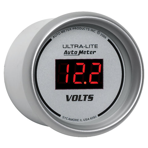 Autometer Ultra-Lite 2-1/16in 8-18 Volts Digital Voltmeter - 6593