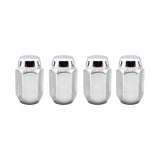 McGard Hex Lug Nut (Cone Seat) 7/16-20 / 13/16 Hex / 1.5in. Length (4-Pack) - Chrome - 64001