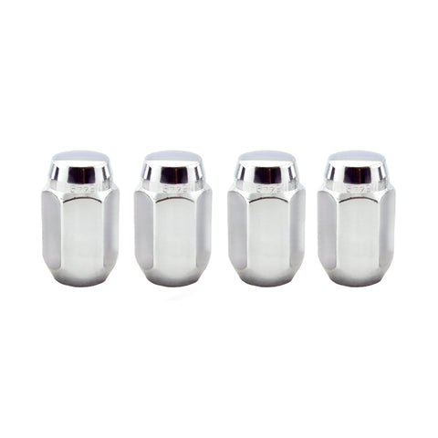 McGard Hex Lug Nut (Cone Seat) 7/16-20 / 13/16 Hex / 1.5in. Length (4-Pack) - Chrome - 64001