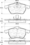 StopTech Street Select Brake Pads - 305.07360