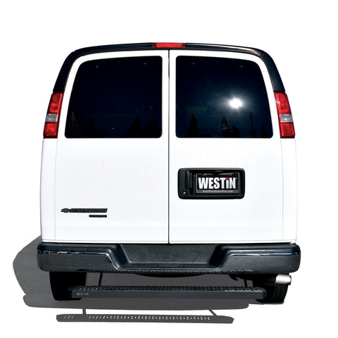 Westin Ford Transit Van 150/250/350 (Single 54in. Pass Door) Grate Steps Running Boards - Tex. Blk - 27-81015