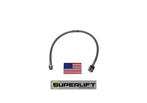 Superlift 76-86 Jeep CJ5 / CJ7 3in plus Lift (Single) Bullet Proof Brake Hose - 91400