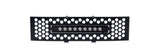 Putco 11-14 Ford F-150 - EcoBoost Bumper Grille Inserts - Black SS Punch w/ 10in Luminix Light Bar - 88182L