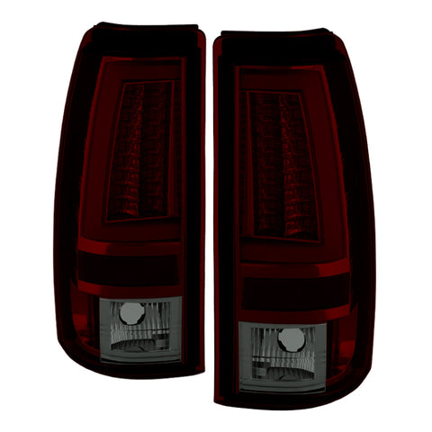 Spyder Chevy Silverado 1500/2500 03-06 Version 2 LED Tail Lights - Red Smoke ALT-YD-CS03V2-LED-RS - 5081933