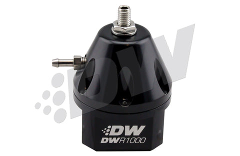 DeatschWerks DWR1000 Adjustable Fuel Pressure Regulator - Black - 6-1000-FRB