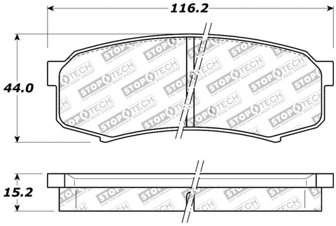 StopTech Performance 96-09 Lexus GX 470/LX 450/LX 470/LX 570 Rear Brake Pads - 309.06060