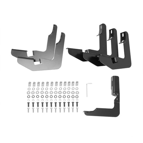 Westin 2014-2018 Chevy Silverado 1500 Crew Cab PRO TRAXX 5 Oval Nerf Step Bars - Black - 21-53725