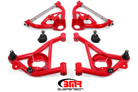 BMR 78-87 G-Body Upper And Lower A-Arm Kit - Red - AA030R