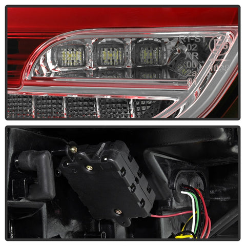 Spyder 15-17 Ford Focus Hatch LED Tail Lights w/Indicator/Reverse - Red Clr (ALT-YD-FF155D-LED-RC) - 5085726