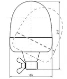 Hella Identification Lamp Rotating Beacon 2Rl - 009506011