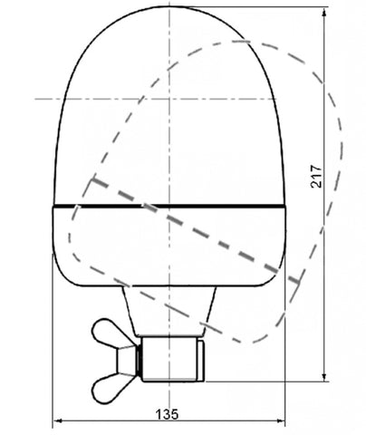 Hella Identification Lamp Rotating Beacon 2Rl - 009506011