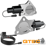 QTP 3in Bolt-On QTEC Dual Electric Cutout Valves - Pair - QTEC60