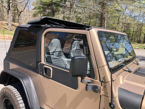 Rampage 18-21 Jeep Wrangler (JL) Unlimited Frameless TrailView Fastback Soft Top Kit - Black Diamond - 139535