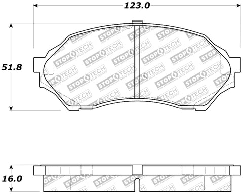 StopTech Performance Brake Pads - 309.07980