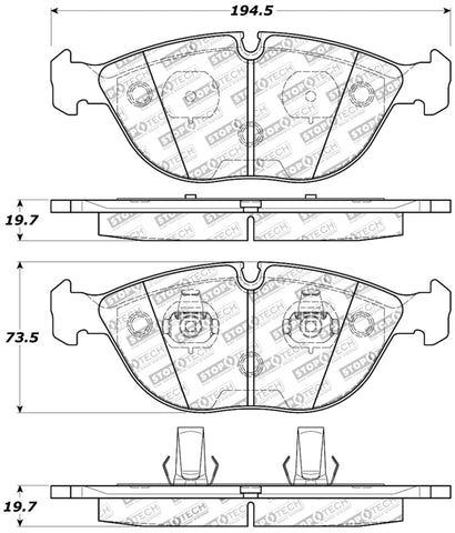 StopTech Performance Brake Pads - 309.06820