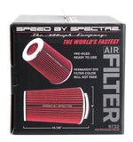 Spectre Adjustable Conical Air Filter 9-1/2in. Tall (Fits 3in. / 3-1/2in. / 4in. Tubes) - Red - 9732