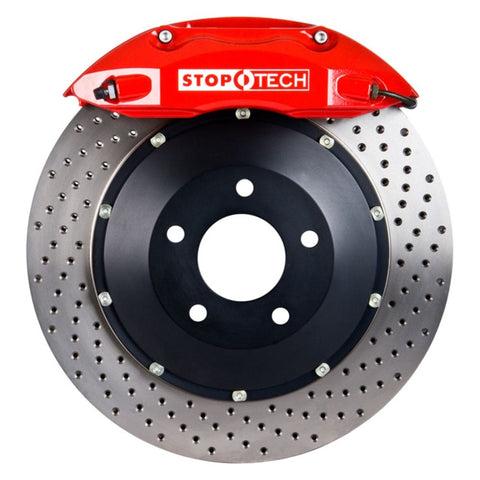 StopTech BBK 01-07 BMW M3 (E46) Rear ST-40 Red Caliper Drilled 355x32mm Rotors - 83.137.0047.72