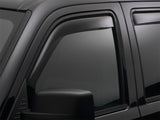 WeatherTech 2016+ Fiat 500X Front Side Window Deflectors - Dark Smoke - 80786