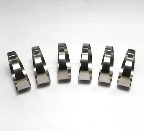 Ticon Industries 1.88in 7.5 Degree 1.5D/2.82in CLR Loose Radius 1mm Wall Titanium Pie Cuts - 6pk - 109-04802-0003