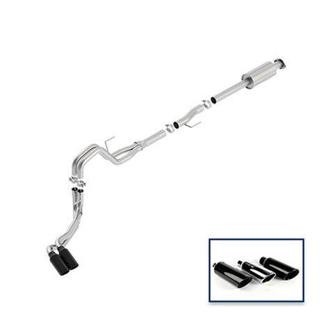 Ford Racing 15-18 F-150 5.0L Cat-Back Extreme Exhaust System Side Exit w/ Black Chrome Tips - M-5200-F1550REBA