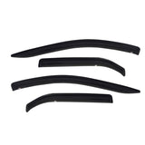 Westin 2004-2012 Chevrolet/GMC/Isuzu Colorado/Canyon Crew Cab Wade Slim Wind Deflector 4pc - Smoke - 72-39486