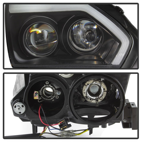 Spyder Nissan GTR R35 09-14 - Projector Headlights - DRL LED - Black - 5085696