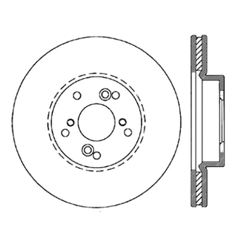 StopTech Nissan 370Z / 01-03 Acura CL / 06 EL / 04-09 TSX / 03-07 Honda Accord Coupe M/T / 05-08 Se - 127.40046L