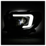 Spyder 14-17 Toyota Tundra(SR/SR5) Light Bar Projector Headlights - LED - Black PRO-YD-TTU14AP-BK - 5088055