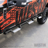 Westin/HDX 17-18 Ford F-250/350 Crew Cab (6.75ft Bed) Stainless Drop Nerf Step Bars - Textured Black - 56-5340252