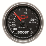 Autometer Sport-Comp II GM 52mm 30 PSI Mechanical Boost Vacumm Gauge - 3603-00406