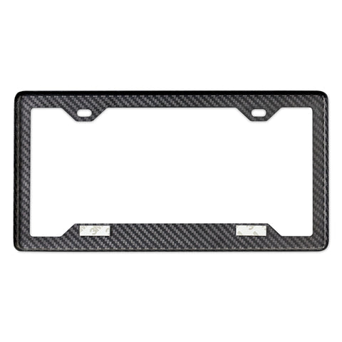 Mishimoto Carbon Fiber License Plate Frame - Matte - MMPROMO-FRAME-CF-M