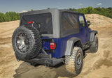 Rampage 04-06 Jeep Wrangler(TJ) Unlimited OEM Replacement Soft Upper Doors - Black Denim - 99635