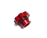 Fleece Performance 01-16 GM 2500/3500 Duramax Billet Oil Cap Cover - Red - FPE-DMAX-OC-RED