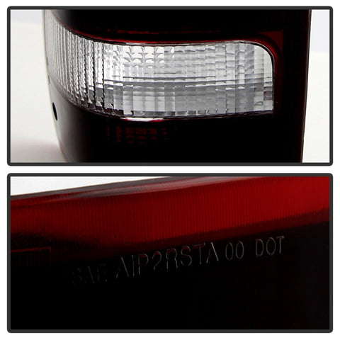 Xtune Ford Ranger 93-97 OE Style Tail Lights Red Smoked ALT-JH-FR93-OE-RSM - 9030574