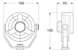 Hella Fan Turbo 2Speed 24V Blk - 003361012