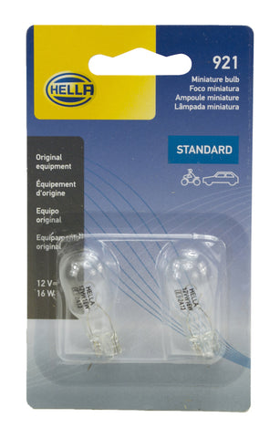 Hella Bulb 921 12V 16W W21X95D T5 (2) - 921TB