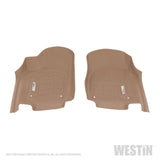 Westin 2013-2018 Dodge/Jeep Durango Wade Sure-Fit Floor Liners Front - Tan - 72-130094