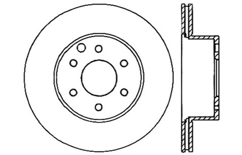 StopTech Slotted & Drilled Sport Brake Rotor - 127.42087R